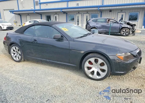 2005 BMW 645 Ci Automatic из США, поврежденный, VIN WBAEK73435B260974
